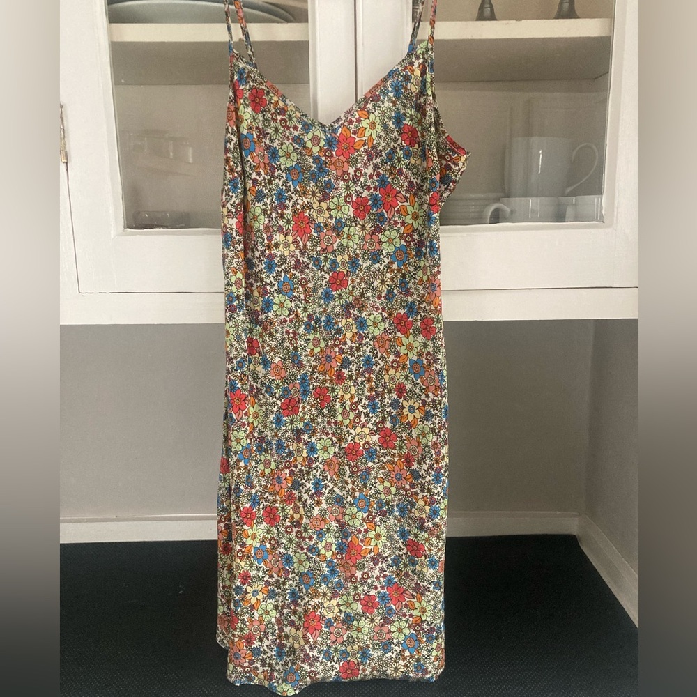 Sincerely Jules for Bandier The Alder Slip Dress in Multi Micro Floral